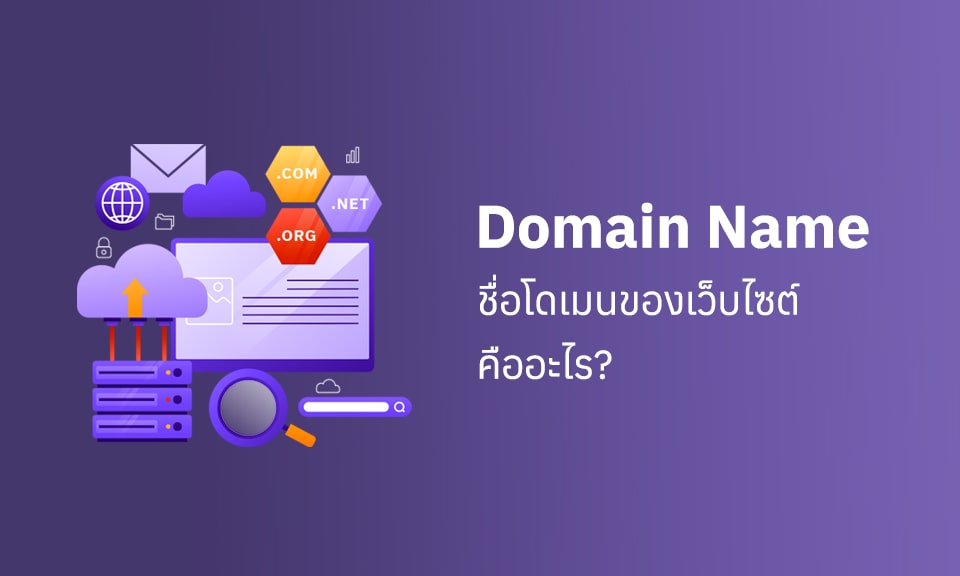 ชื่อโดเมนของเว็บไซต์ (Domain Name) คืออะไร